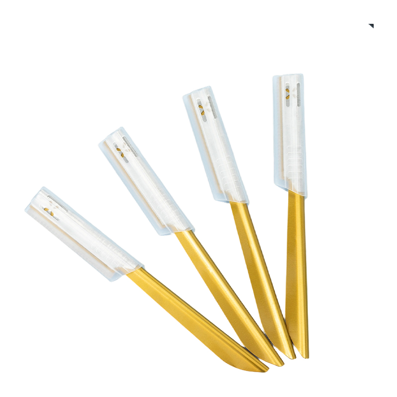 Pisau Cukur Pemangkas Alis Dan Wajah Dengan Pegangan Anti Selip