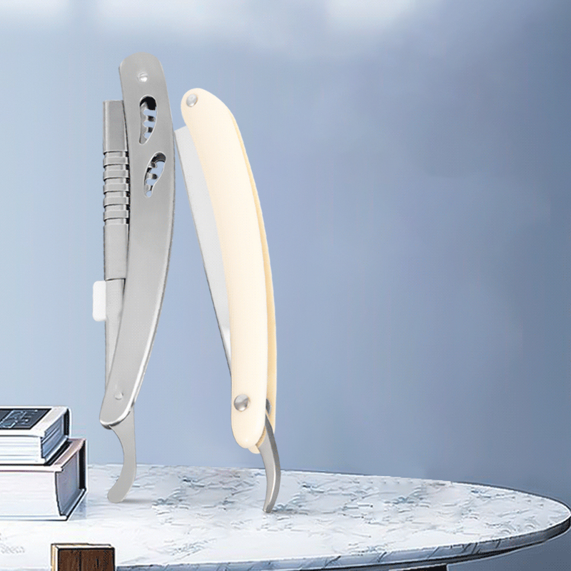 Gagang Pisau Cukur Lurus Bergelombang Baja Tahan Karat yang Tahan Lama