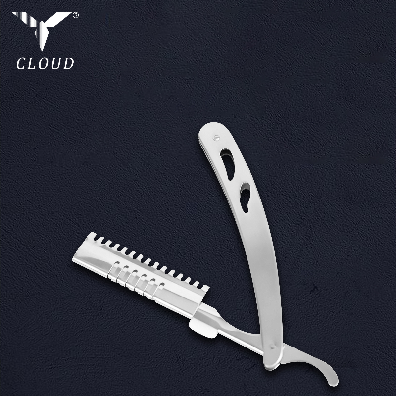 Gagang Pisau Cukur Lurus Bergelombang Baja Tahan Karat yang Tahan Lama