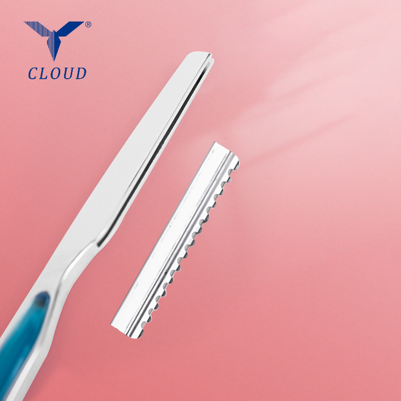 Pisau Cukur Lurus Stainless Steel (Gagang Plastik)