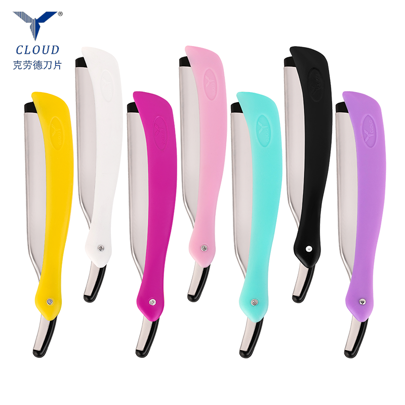 Pemangkasan Alis Jenggot Lipat Portabel 77 Pisau Cukur Lurus