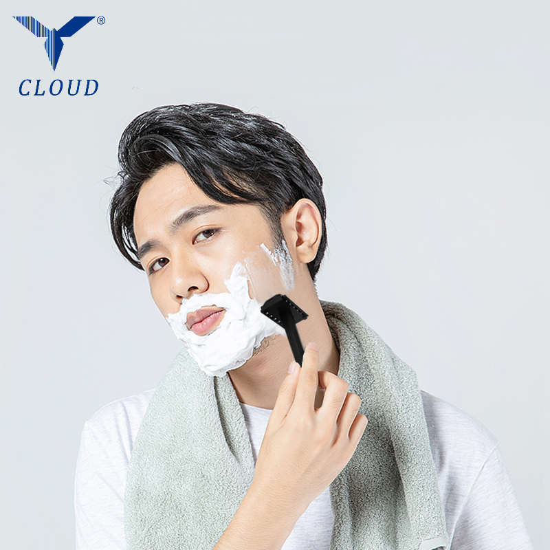 Pisau Cukur Plastik Berbentuk T 74 Pisau Portabel untuk Perjalanan