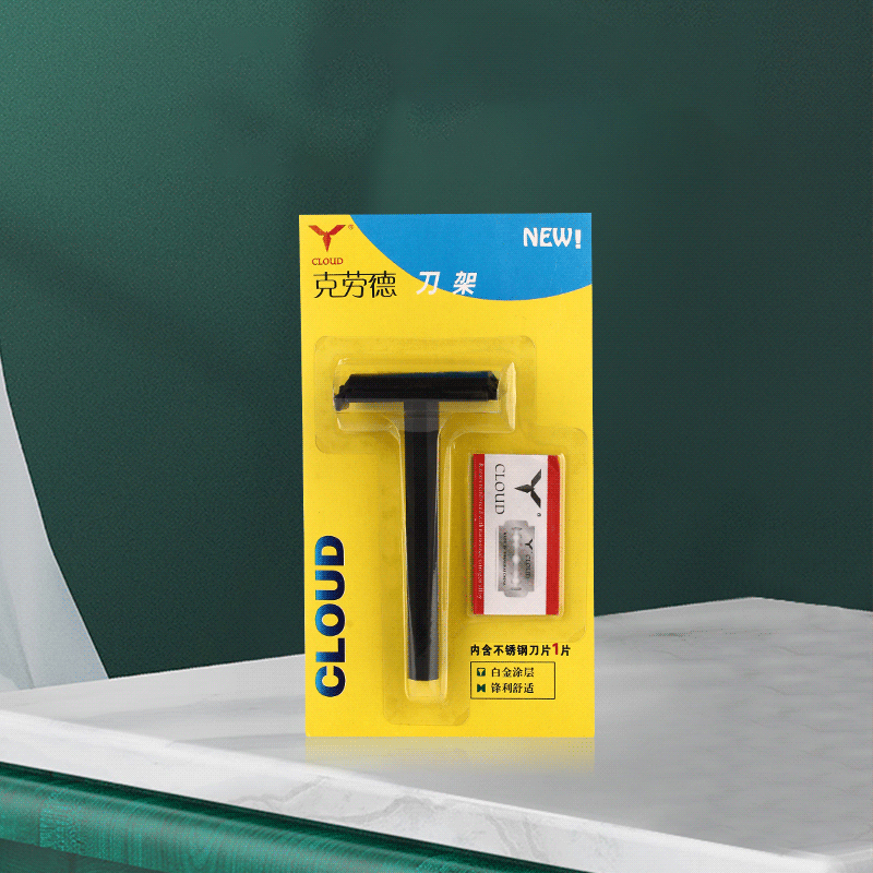 Pisau Cukur Plastik Berbentuk T 74 Pisau Portabel untuk Perjalanan