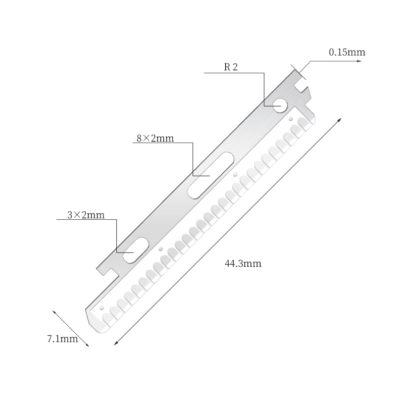 Pisau Cukur Wajah dan Alis Stainless Steel Berlapis Nano