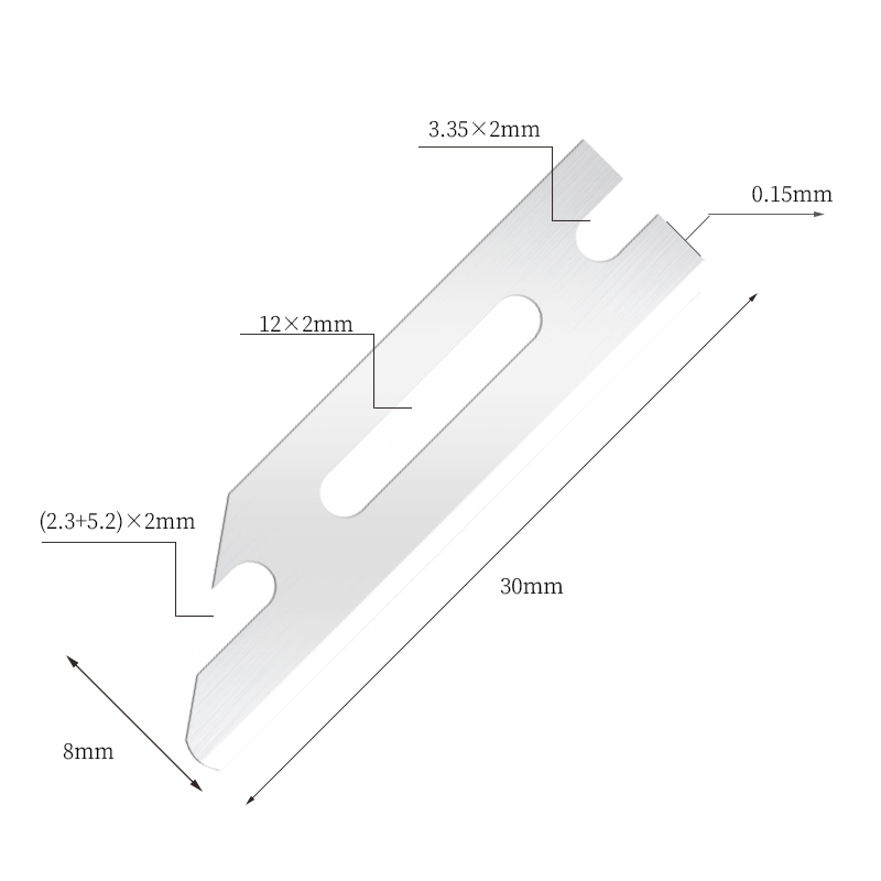 Pisau Cukur Pembentuk Baja Tahan Karat Ultra Halus Portabel
