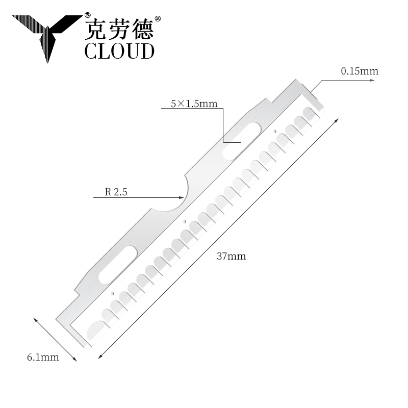 Pisau Cukur Wajah dan Alis Stainless Steel Berlapis Nano