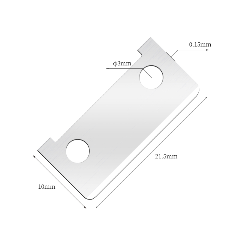 Pisau Cukur Alis Stainless Steel Ujung Tajam Satu Sisi