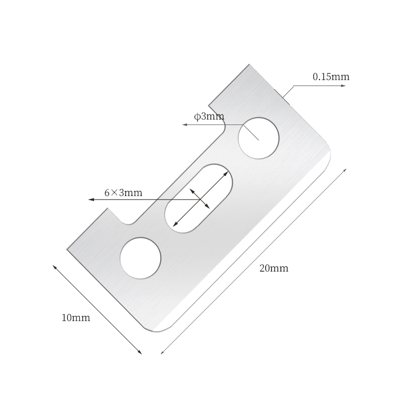 Pisau Cukur Alis Stainless Steel Ujung Tajam Satu Sisi