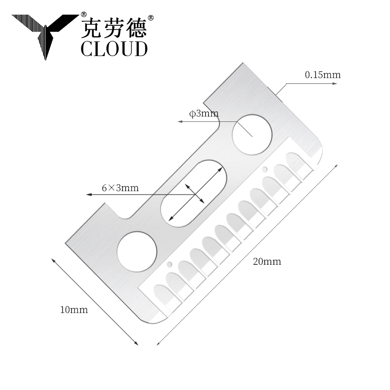 Pisau Cukur Alis Stainless Steel Ujung Tajam Satu Sisi