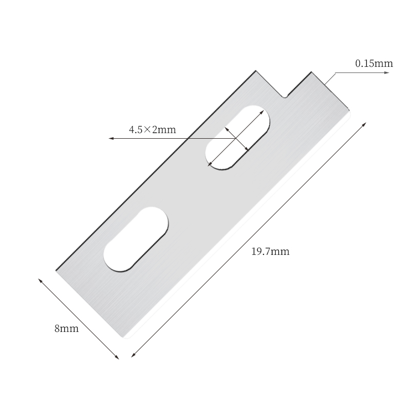Bilah Pisau Pembentuk Alis Stainless Steel Tajam Presisi