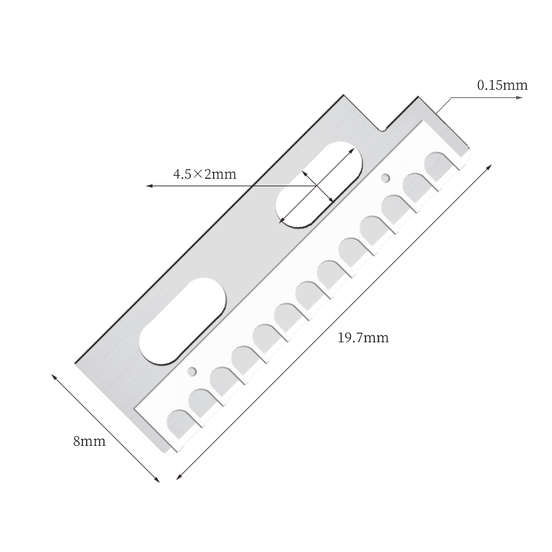 Bilah Pisau Pembentuk Alis Stainless Steel Tajam Presisi
