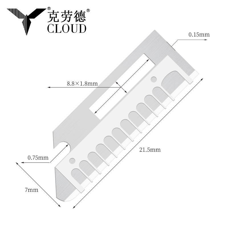 Bilah Pisau Pembentuk Alis Stainless Steel Tajam Presisi