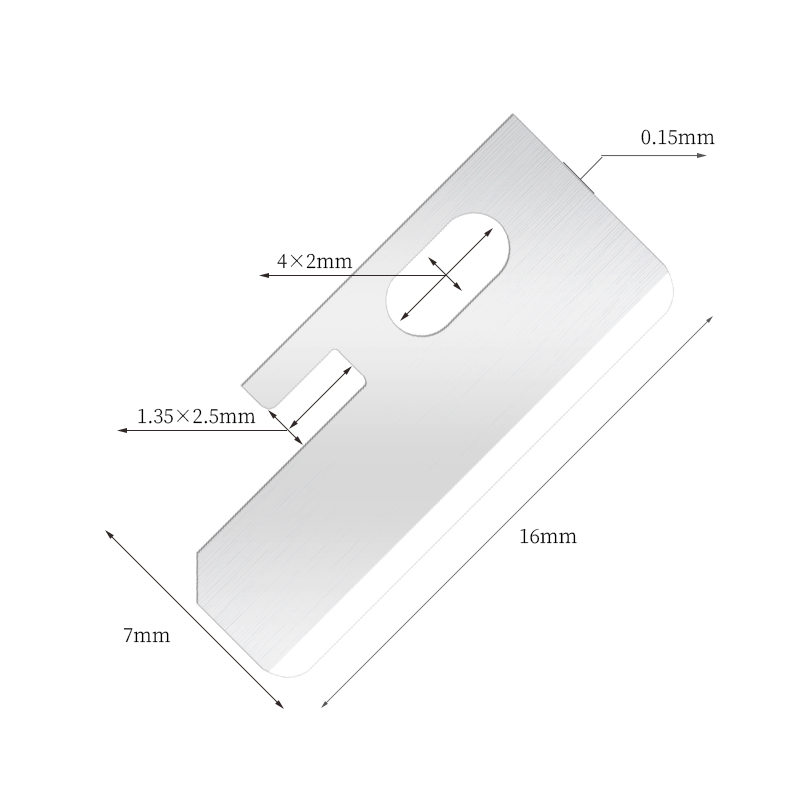 Bilah Pisau Pembentuk Alis Stainless Steel Tajam Presisi