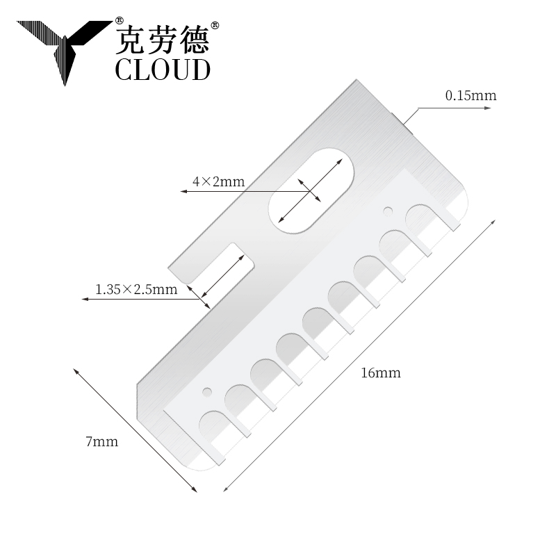 Bilah Pisau Pembentuk Alis Stainless Steel Tajam Presisi