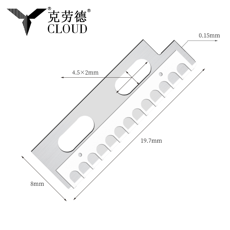 Bilah Pisau Pembentuk Alis Stainless Steel Tajam Presisi
