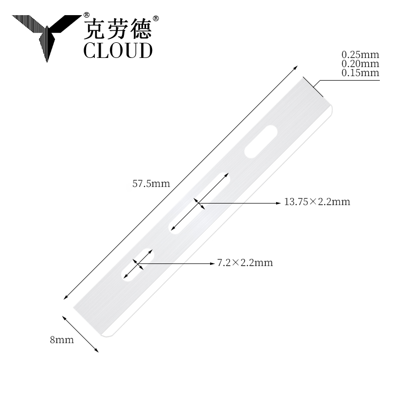 Pisau Pemotong Rambut Tepi Tunggal Stainless Steel