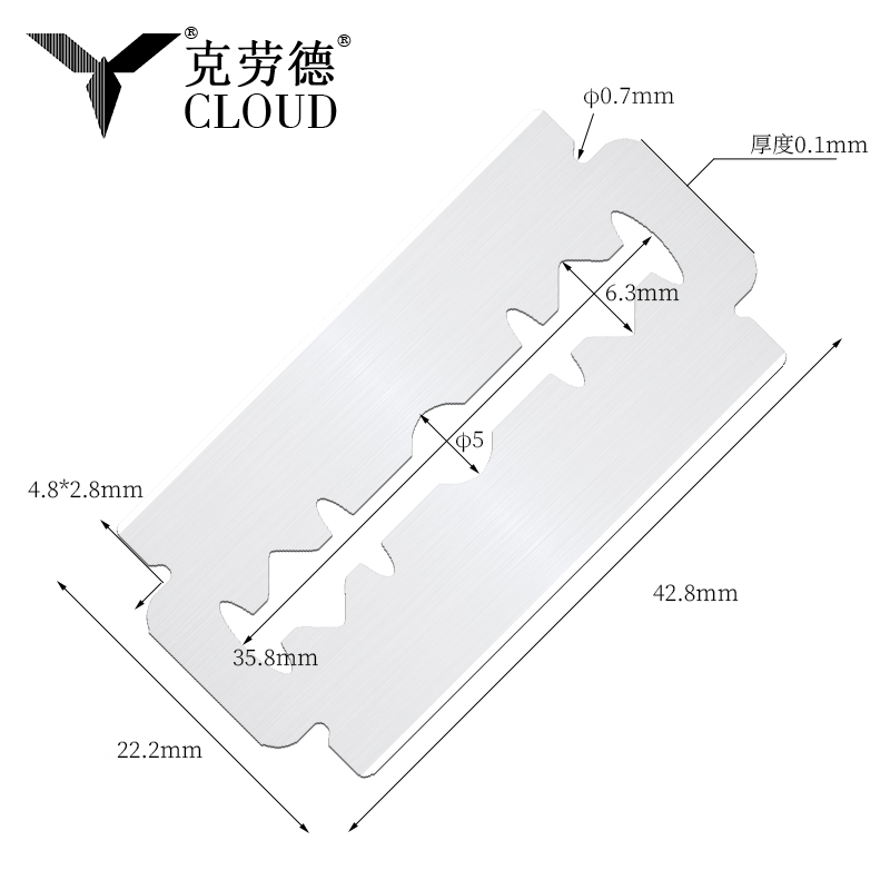 Pisau Cukur Tepi Ganda 74 Pisau Baja Super