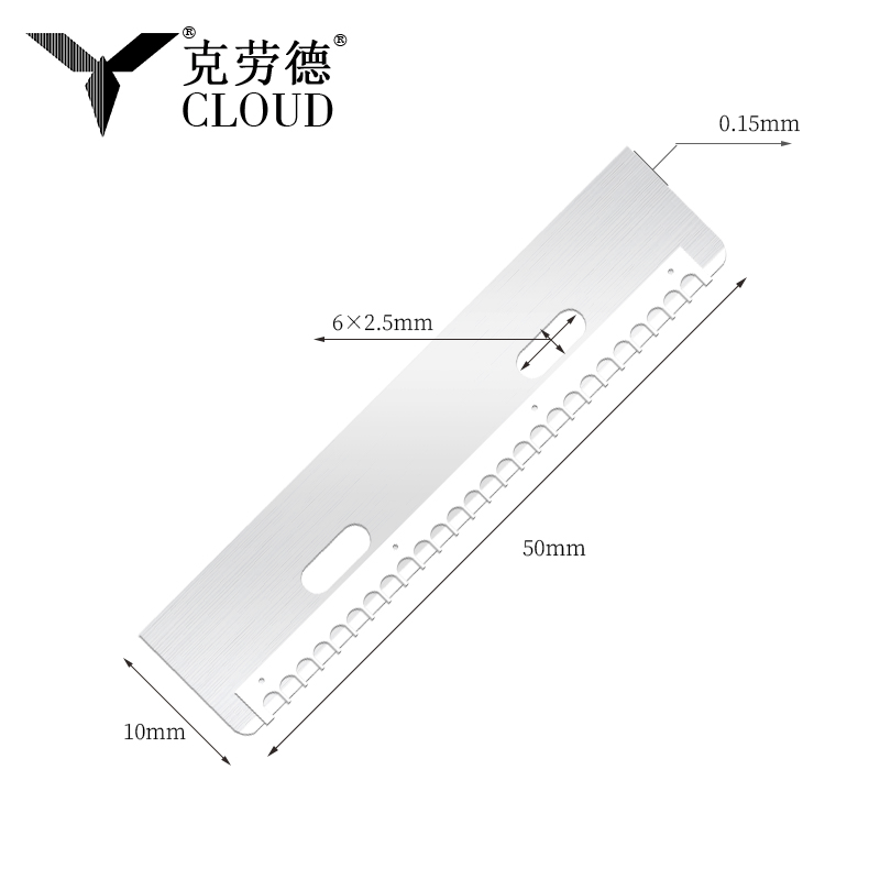 Pisau Pemotong Alis Baja Tahan Karat yang Tahan Lama dan Dapat Digunakan Kembali